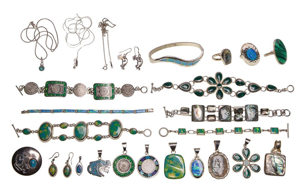 Lot 297: Gold, Sterling Silver and Costume Jewelry Assortment