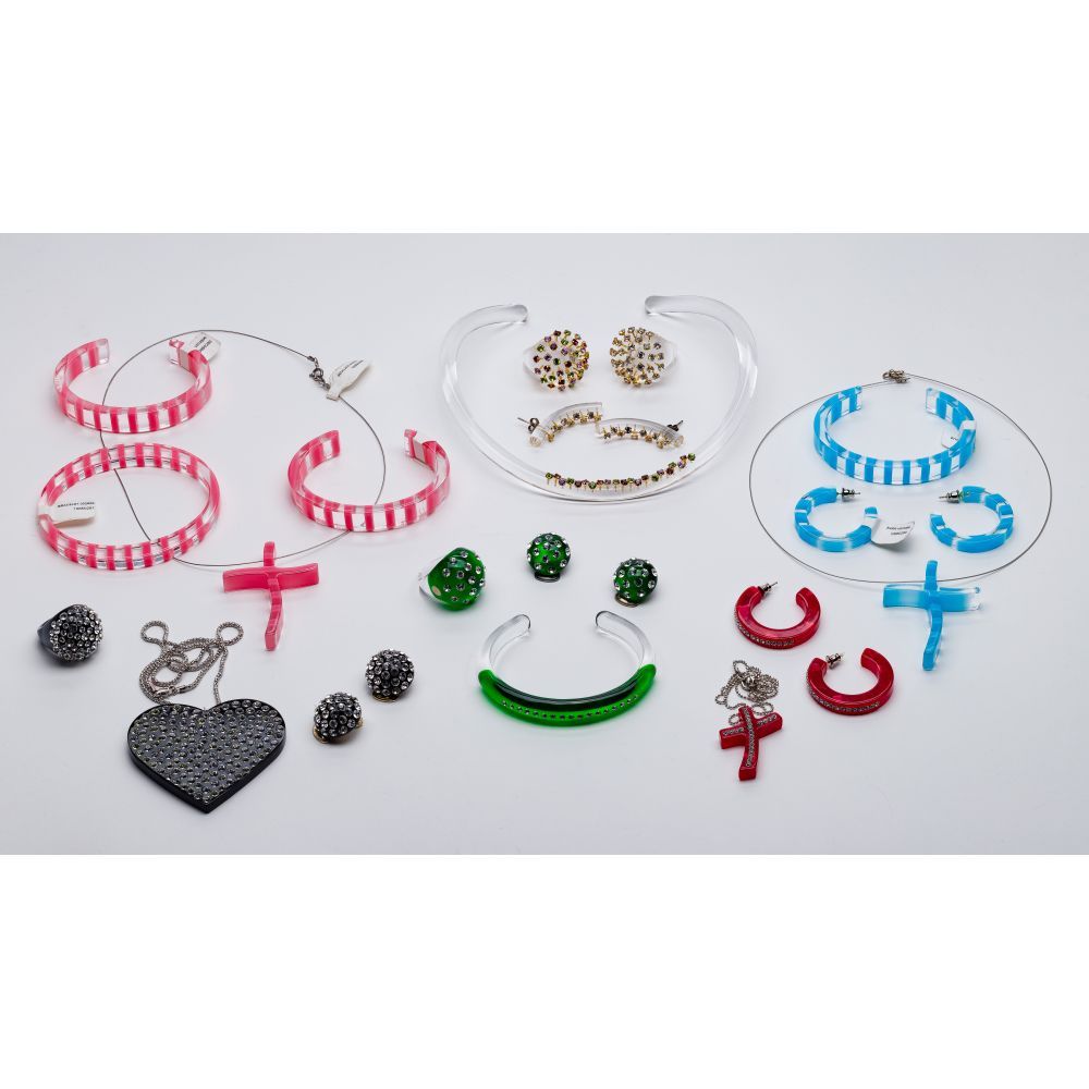 Lot 304: Luna Bianca Acrylic and Swarovski Crystal Jewelry Assortment