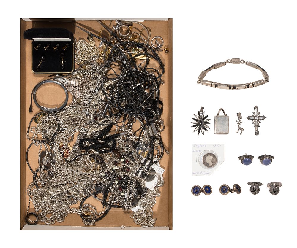 Lot 308: Sterling Silver and Costume Jewelry Assortment