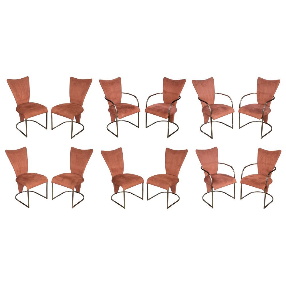 Lot 314: Design Institute of America Post Modern Upholstered Chair Collection