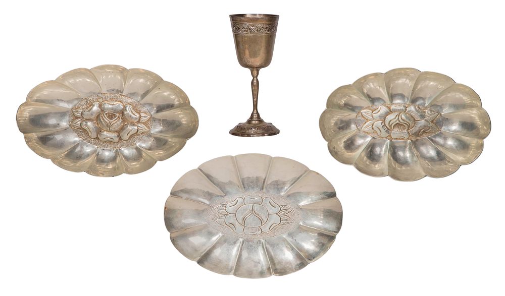 Lot 333: Mexican Sterling Silver Hollowware Assortment