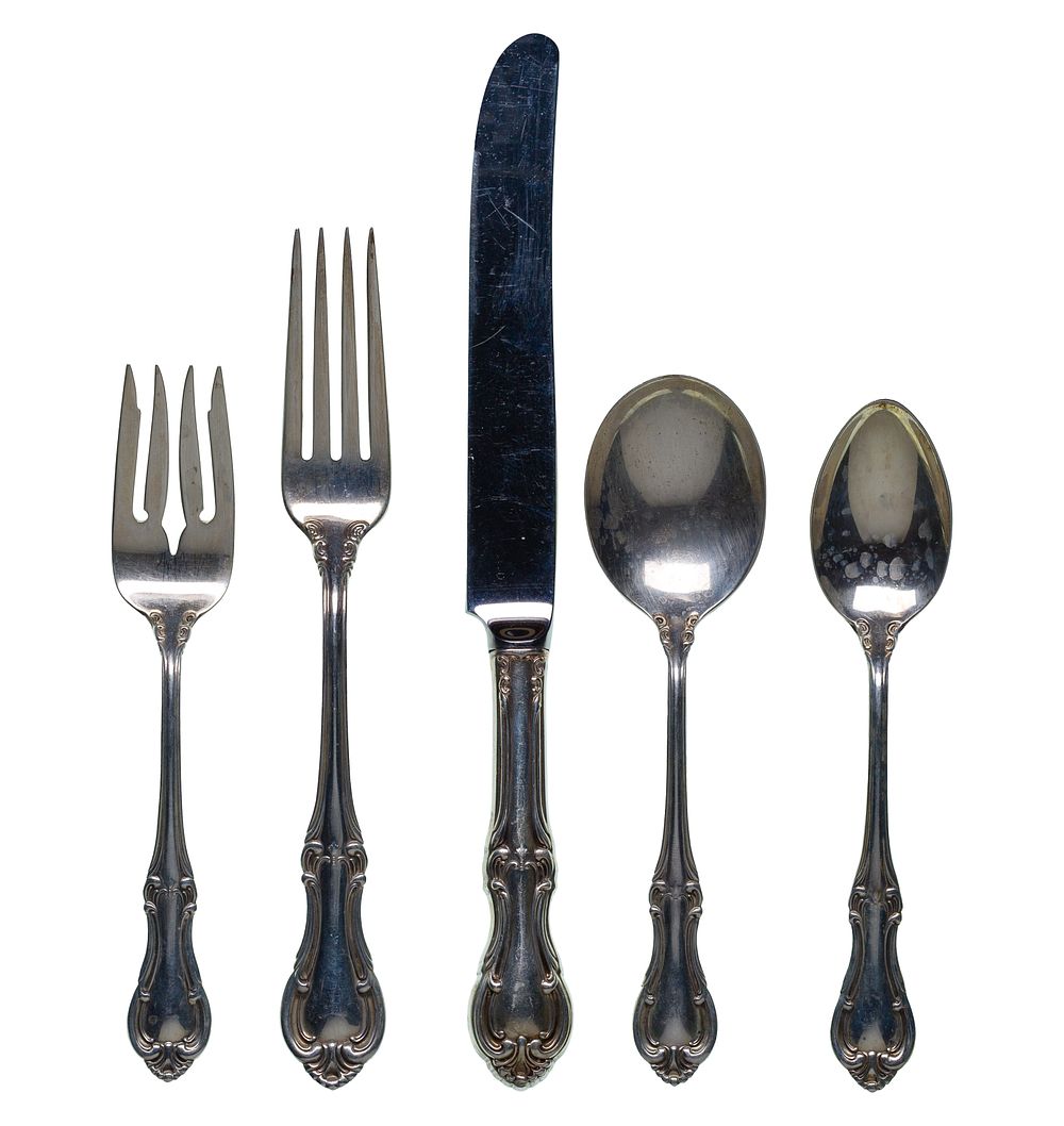 Lot 342: International Joan of Arc Sterling Silver Flatware