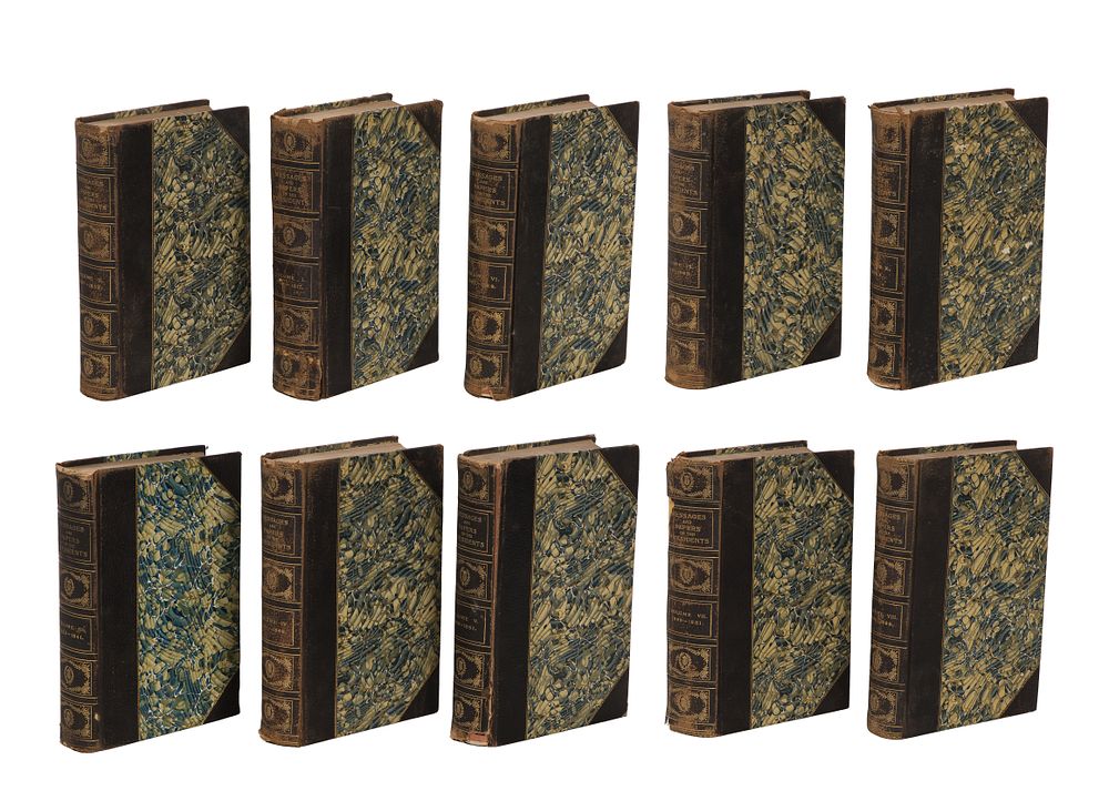 Lot 351: Richardson 'Messages and Papers of the Presidents' Leather Bound Book Set