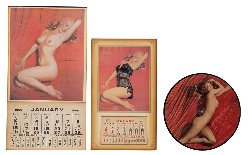 Lot 361: Marilyn Monroe Calendars and Record