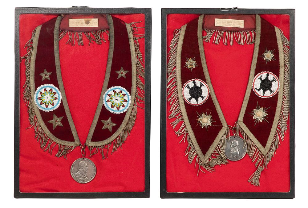 Lot 373: Presidential Peace Medals and Collars