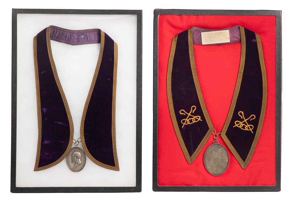 Lot 375: Presidential Peace Medals on Collars