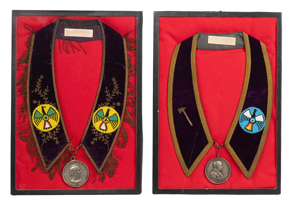 Lot 376: Presidential Peace Medals on Collars
