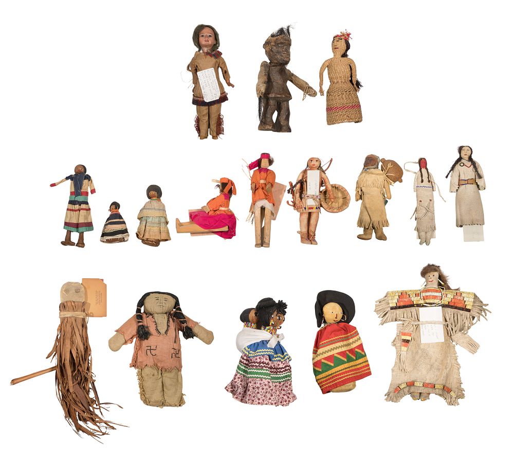 Lot 378: Native American Doll and Figure Assortment