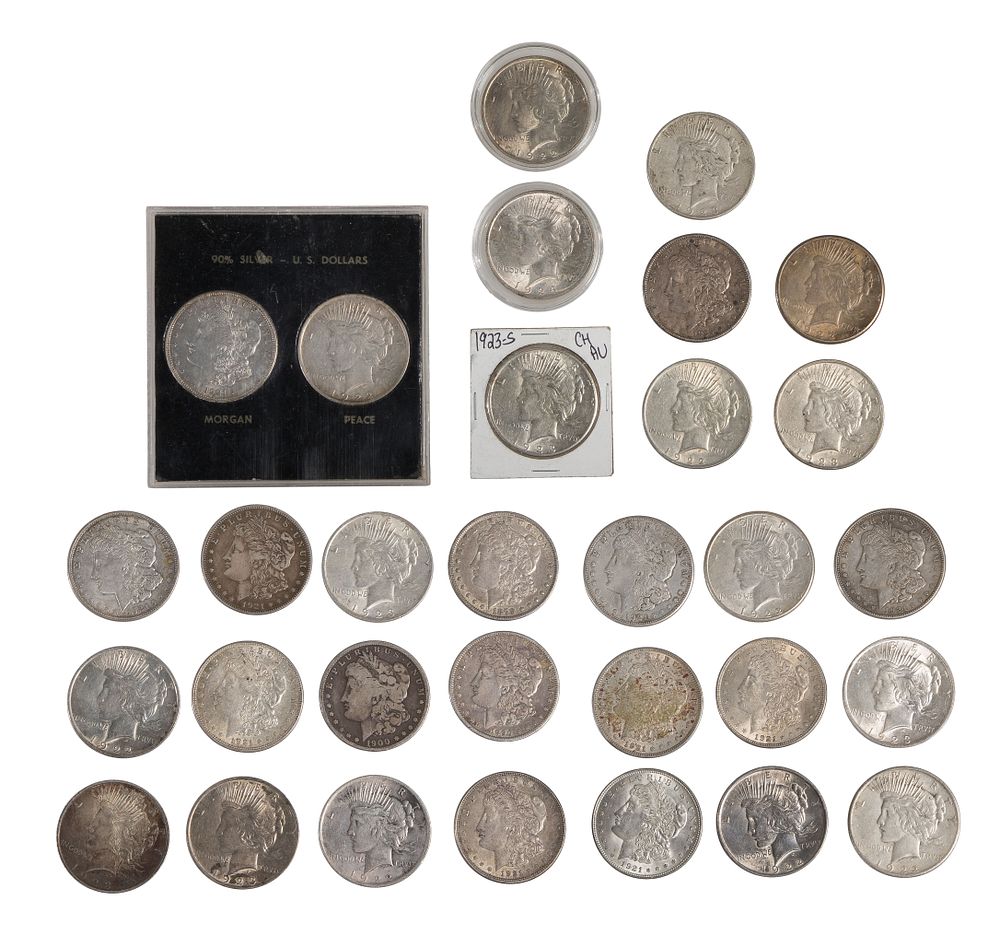 Lot 422: Morgan and Peace $1 Assortment
