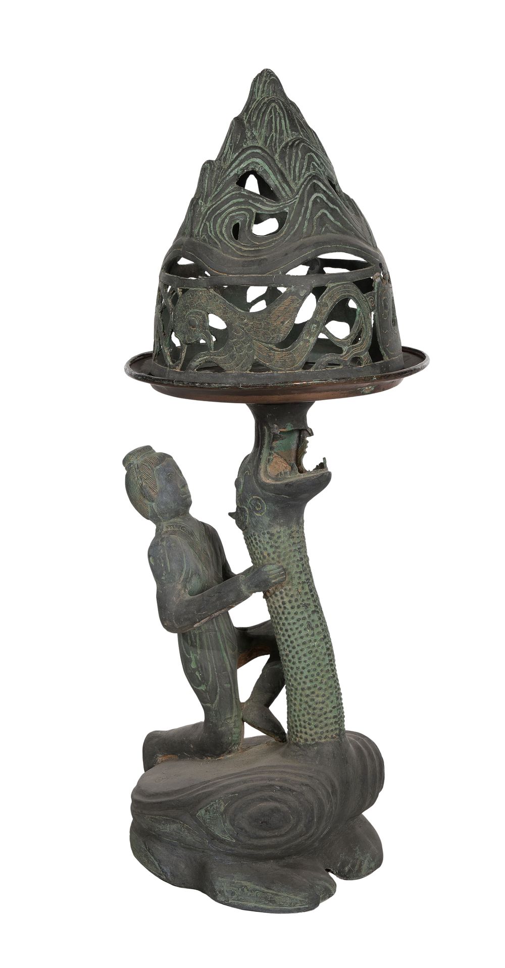 Lot 439: Chinese Han Style Bronze Hill Censer