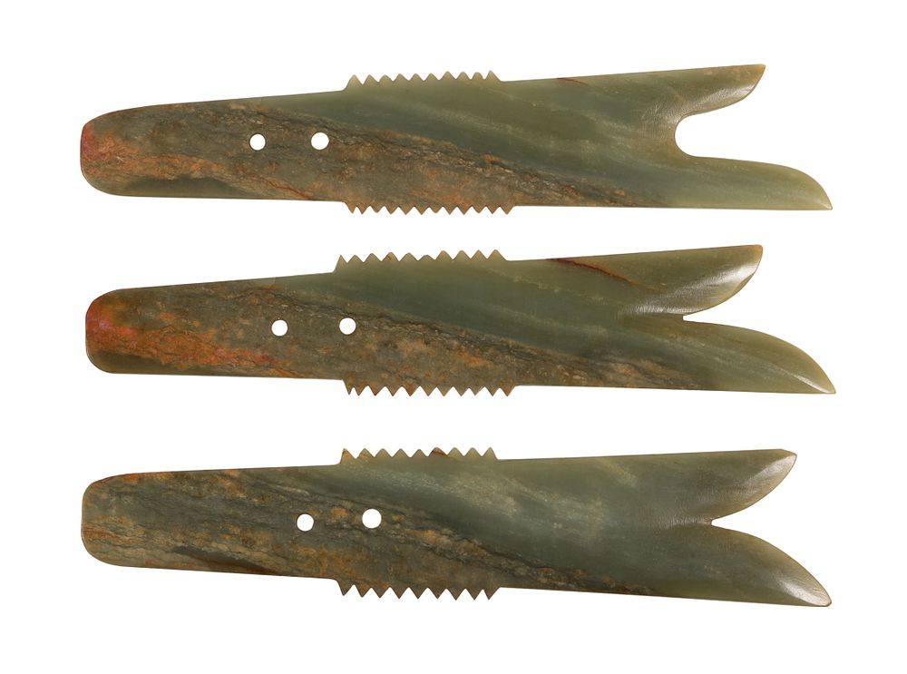 Lot 442: Asian Jadeite Jade Ceremonial Blades