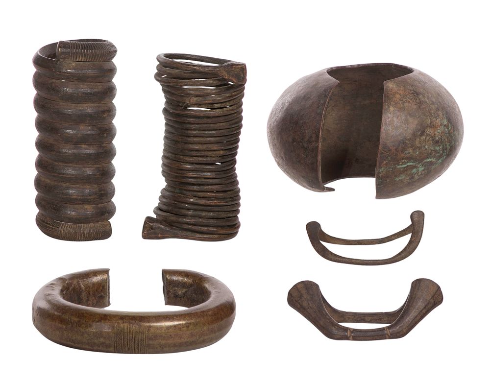 Lot 268: West African Copper Alloy Currency Object Assortment