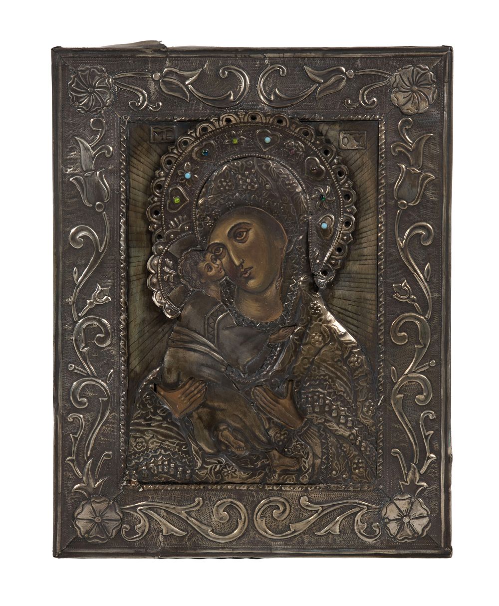 Lot 286: Russian Silver Icon