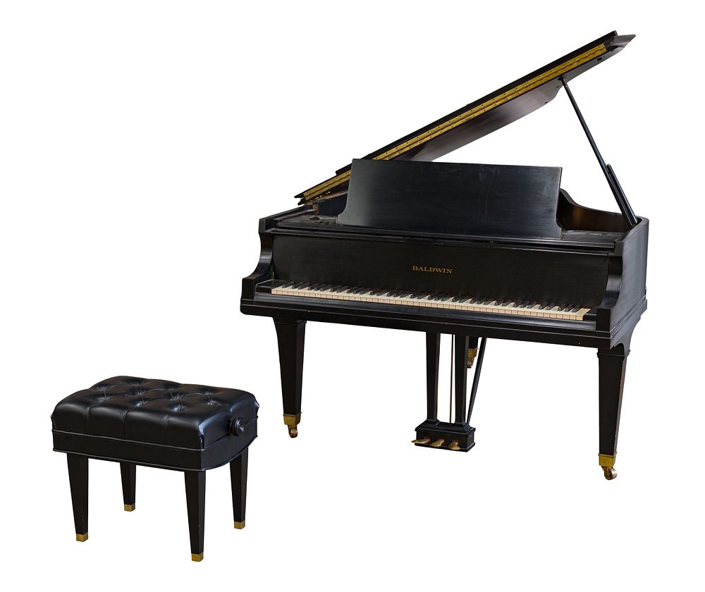 Lot 302: Baldwin Artist Series Grand Piano and Bench