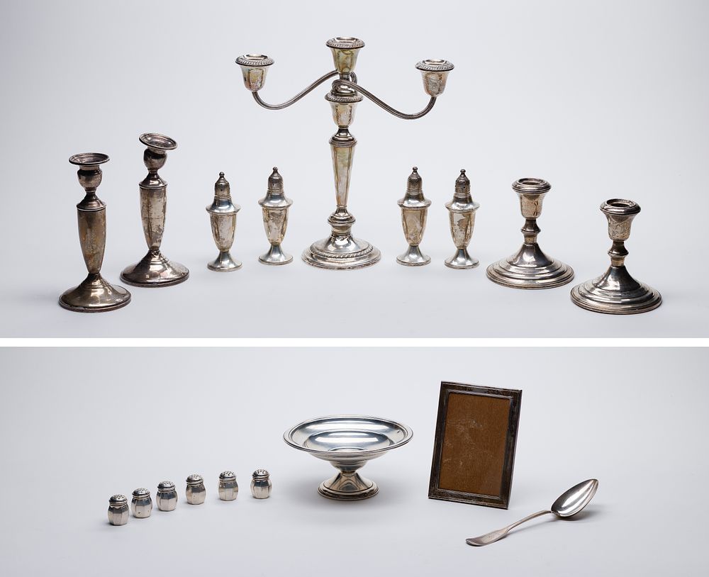Lot 328: Sterling Silver Object Assortment