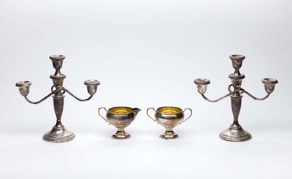 Lot 330: Sterling Silver Tableware Assortment