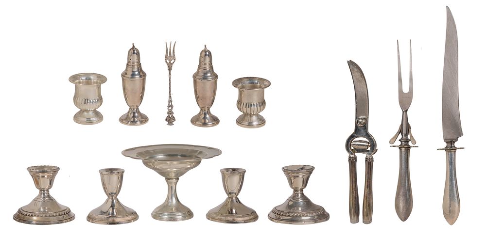 Lot 337: Sterling Silver Weighted Object Assortment