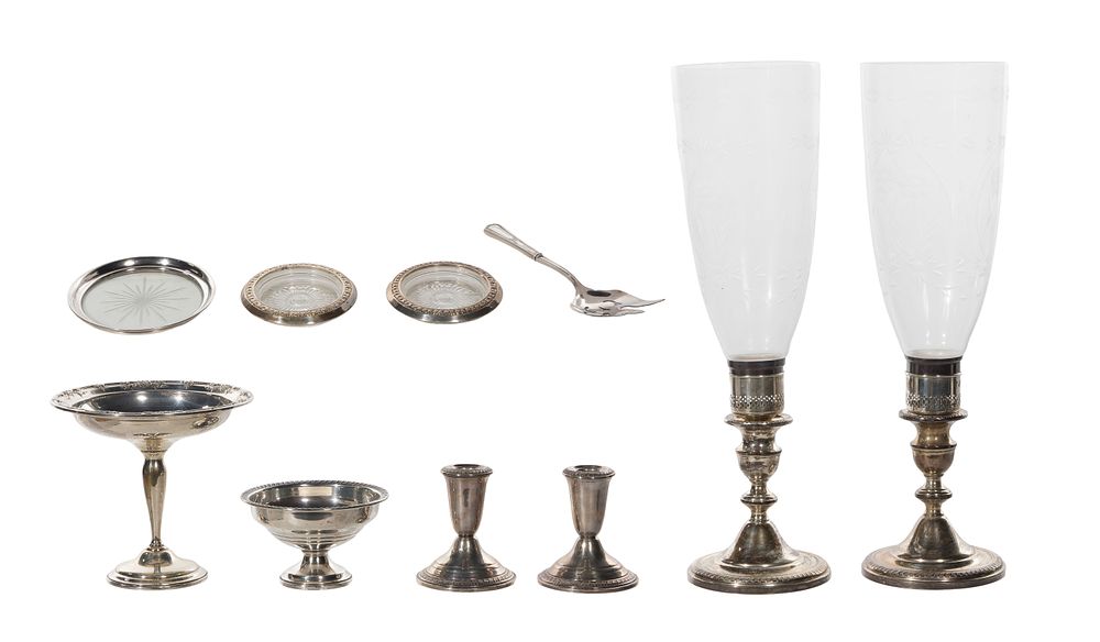 Lot 338: Sterling Silver Weighted Object Assortment