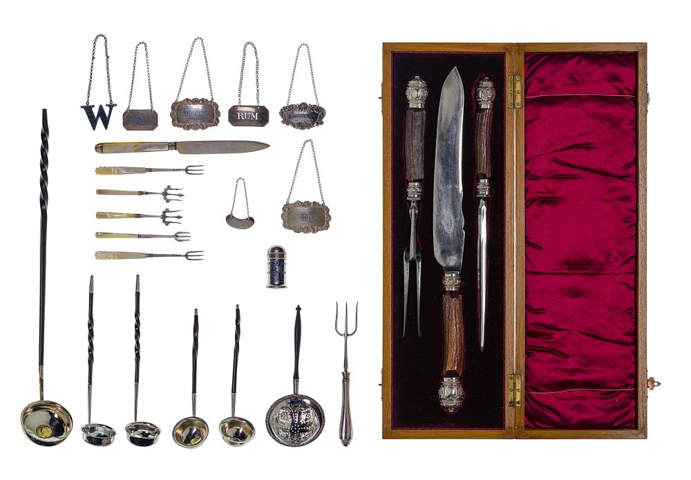 Lot 341: English Sterling Silver Object Assortment