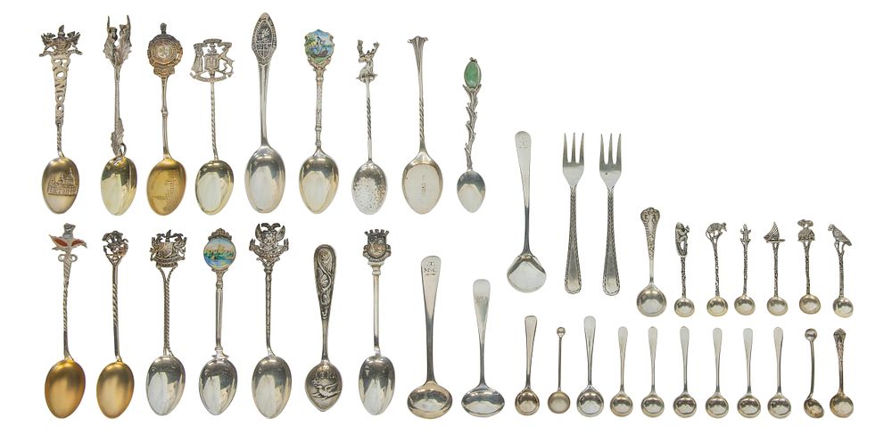 Lot 344: Silver Utensil Assortment