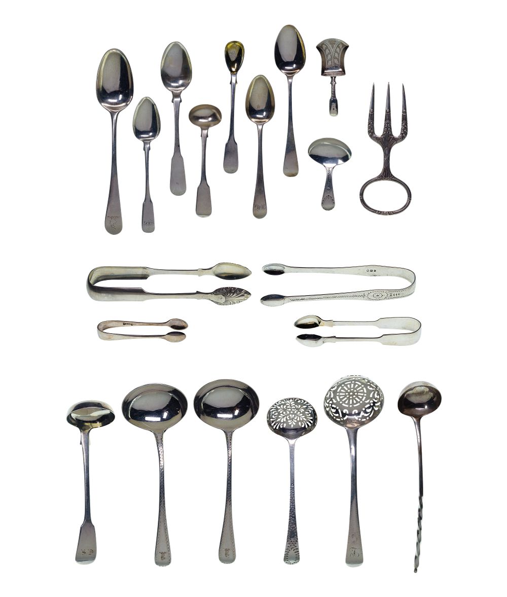 Lot 347: English Sterling Silver Utensil Assortment