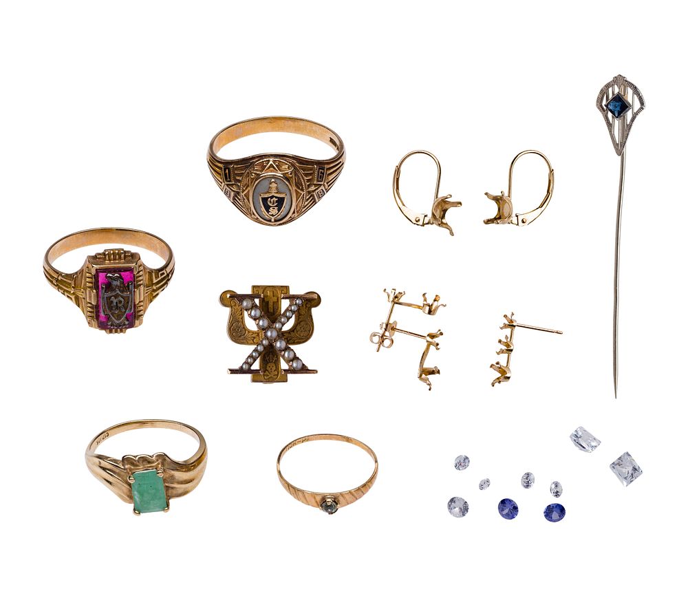 Lot 481: 10k Gold Jewelry Assortment