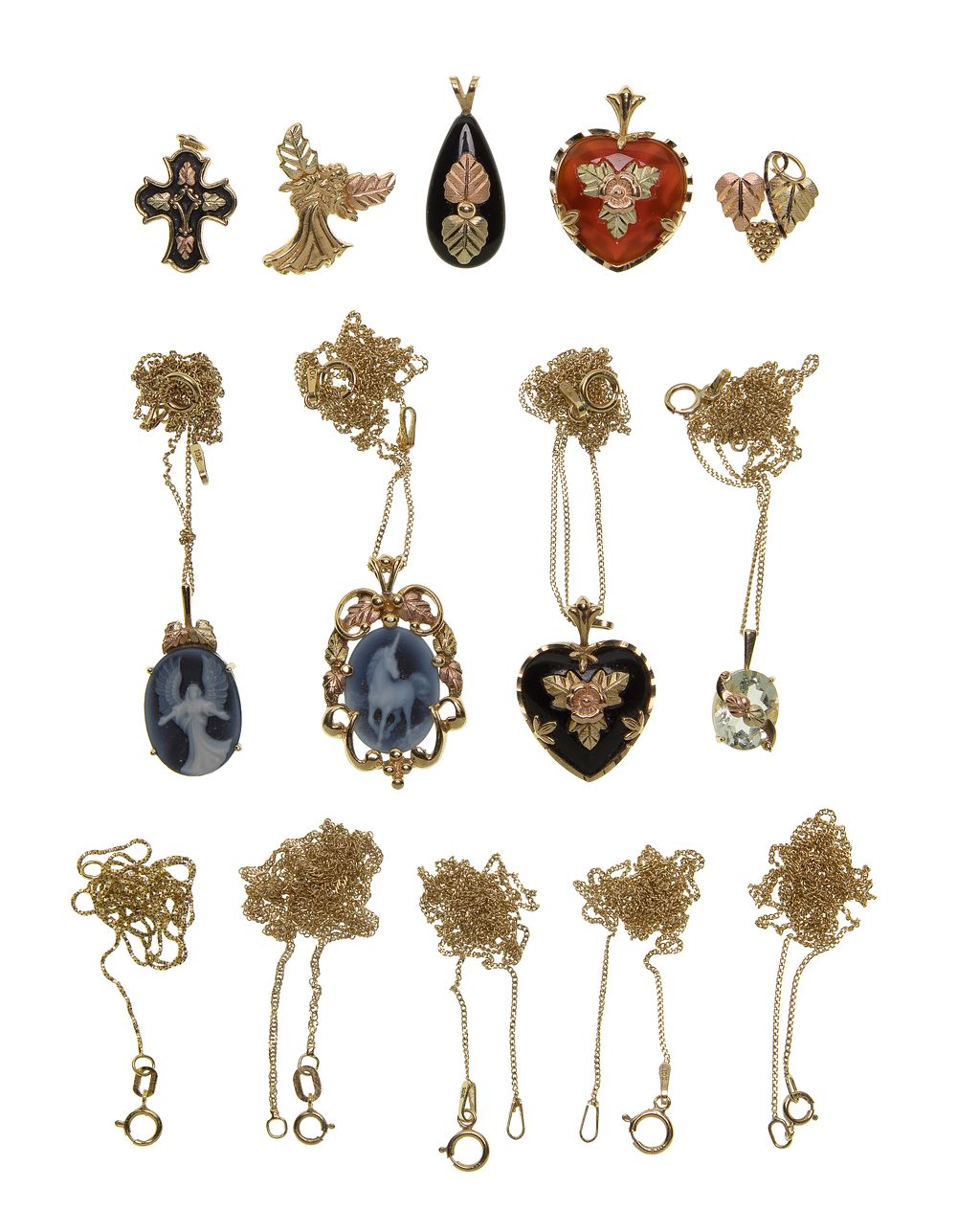 Lot 489: 10k Gold Jewelry Assortment