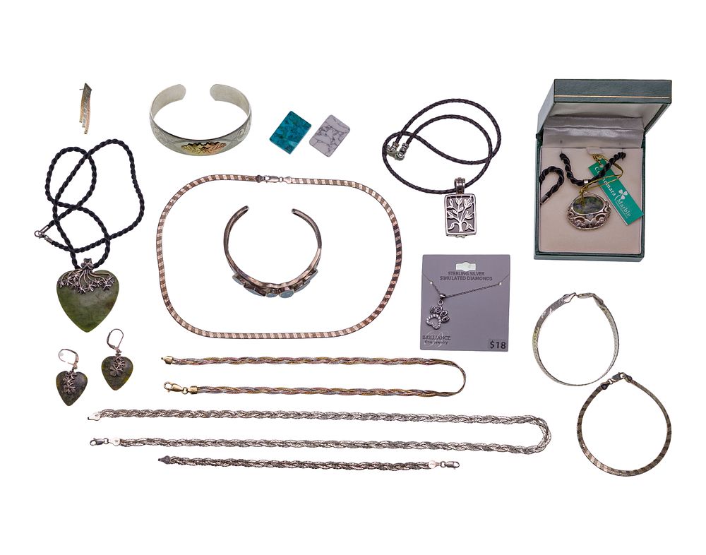 Lot 504: Sterling Silver Jewelry Assortment