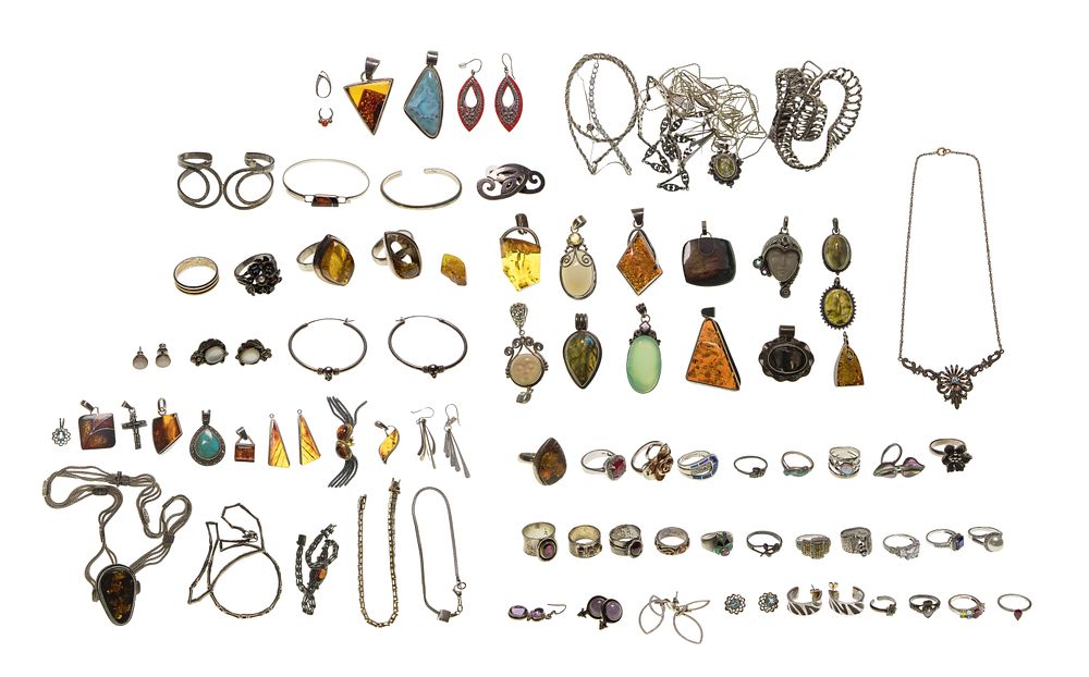 Lot 508: Sterling Silver Jewelry Assortment