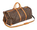 Louis Vuitton - Louis Vuitton Monogram Duffel and Garment Bags 
(2) monogrammed items including a Image - 3