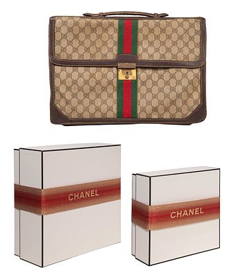 Chanel - Chanel Perfume and Gucci Assortment (3) items including a 0.5 fluid ounce bottle of 