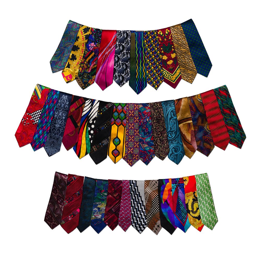 Designer Necktie Assortment 
(37) items including (2) Hermes, (5) Jerry Garcia, (8) Versace 