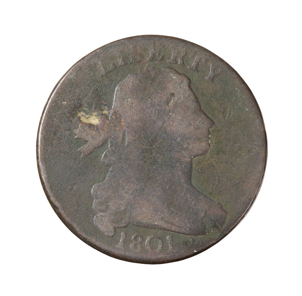 Lot 556: 1801 Draped Bust Large 1c