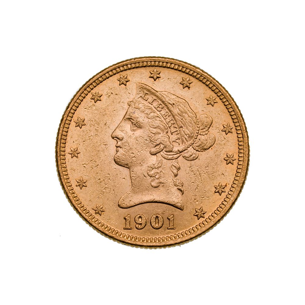 Lot 574: 1901 $10 Eagle Gold