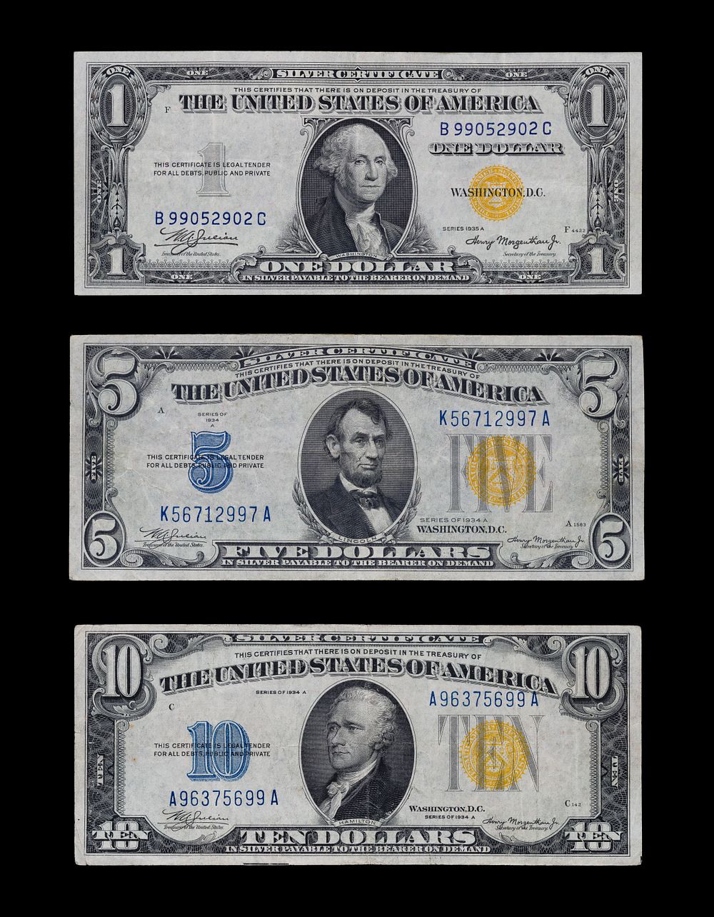 Lot 587: North Africa Silver Certificate Currency Assortment