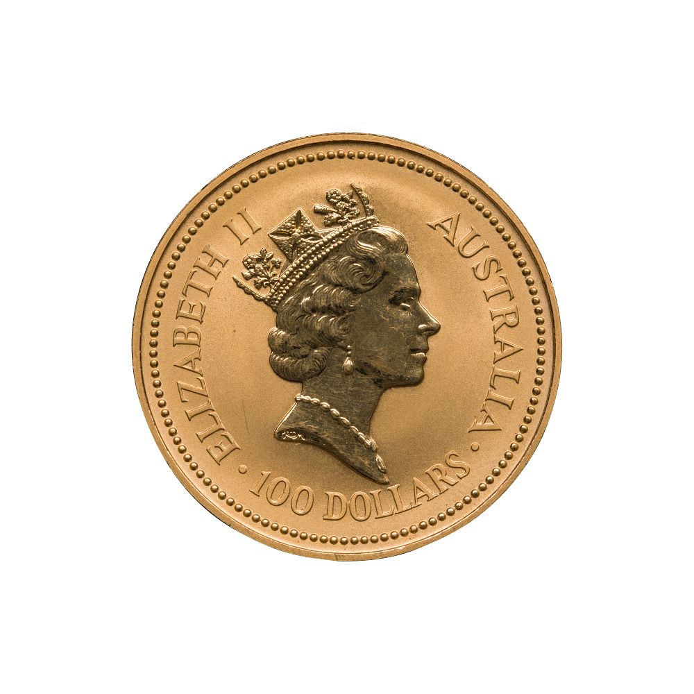 Lot 599: Australia: 1990 $100 Kangaroo Gold