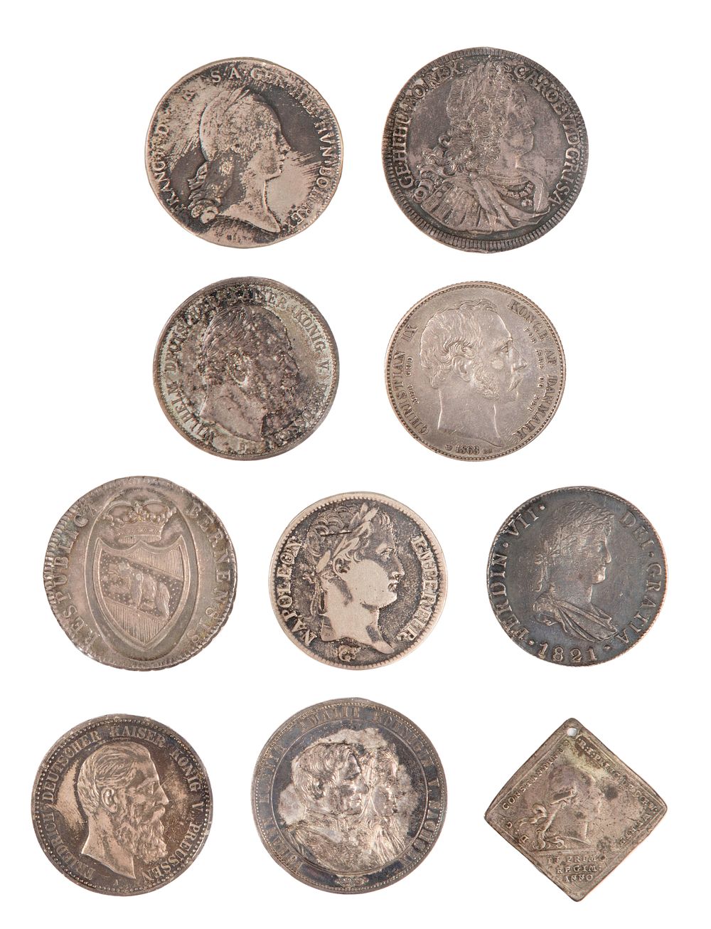 Lot 604: World Silver Coin Assortment