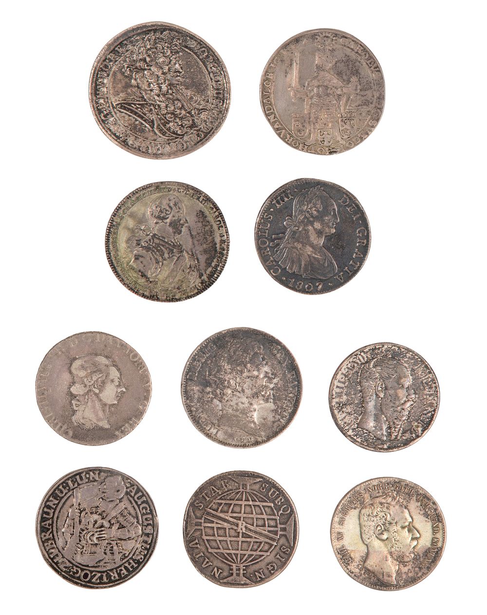 Lot 608: World Silver Coin Assortment