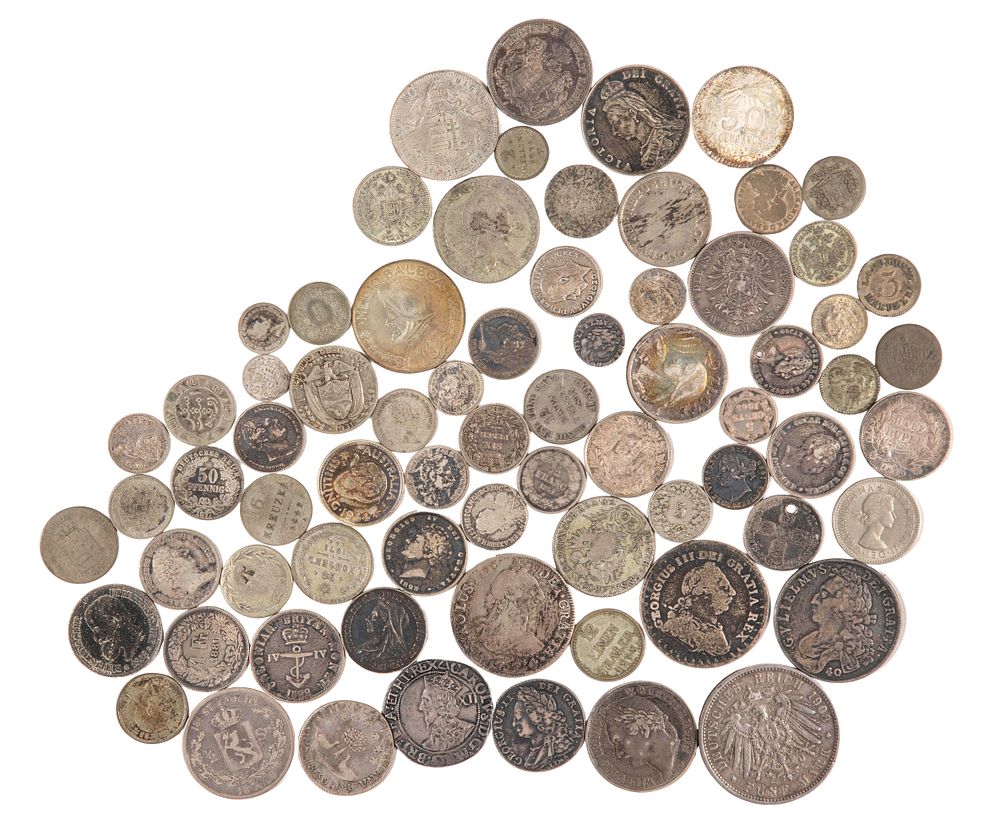 Lot 610: World Silver Coin Assortment