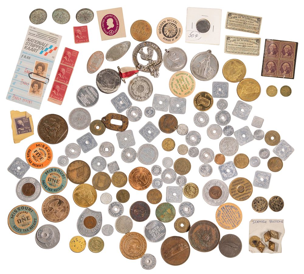 Lot 623: Token and Medal Assortment