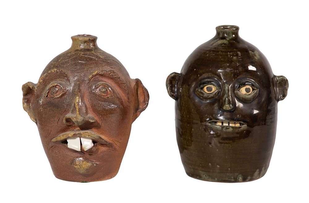 Lot 260: Reggie Meaders Ugly Face Pottery Jug