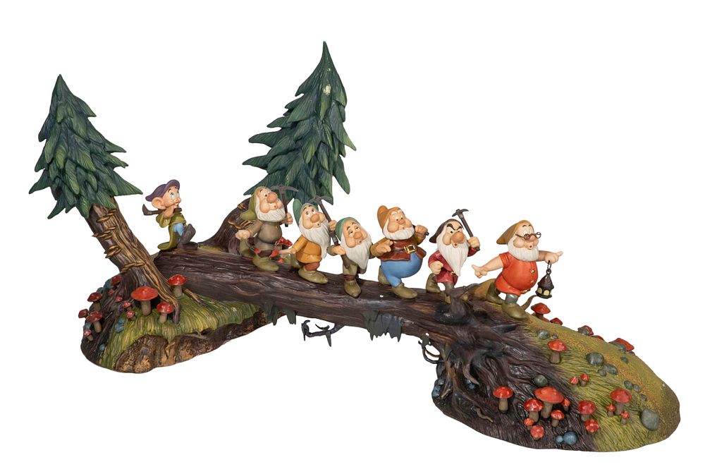 Lot 269: Disney Signature Series 'Heigh-Ho! Heigh-Ho! It's Home from Work We Go!' Porcelain Figural Group