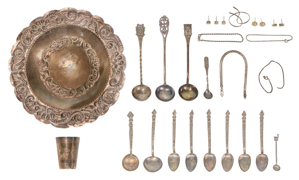 Lot 296: Gold, Silver and Costume Jewelry Assortment