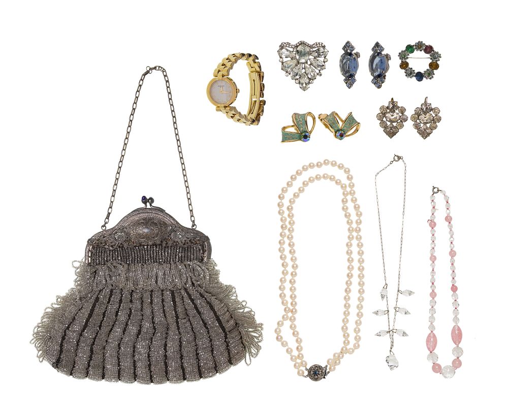 Lot 299: Costume Jewelry and Beaded Purse Assortment