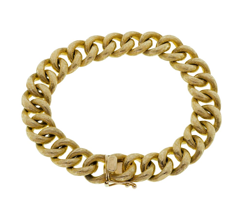 Lot 318: 14k Yellow Gold Bracelet