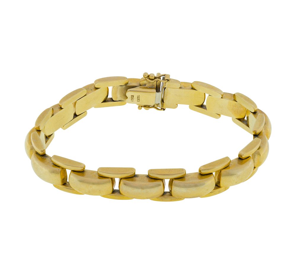 Lot 319: 14k Yellow Gold Bracelet