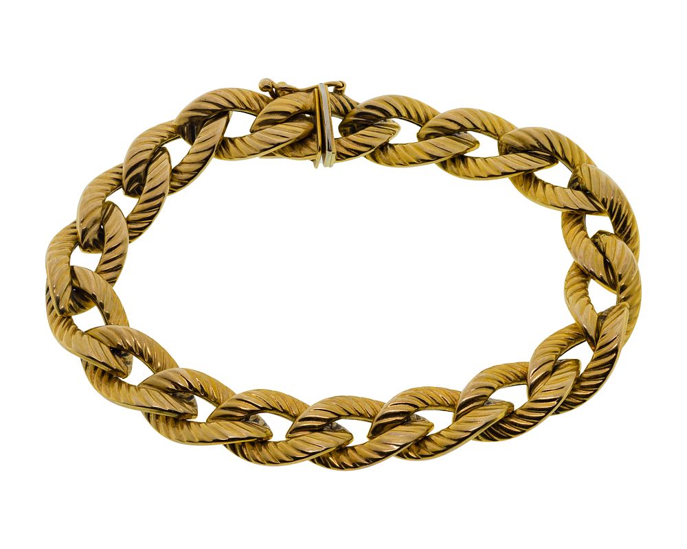 Lot 321: 14k Yellow Gold Bracelet