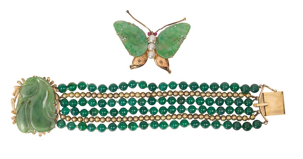 Lot 333: 14k Yellow Gold Jewelry Assortment