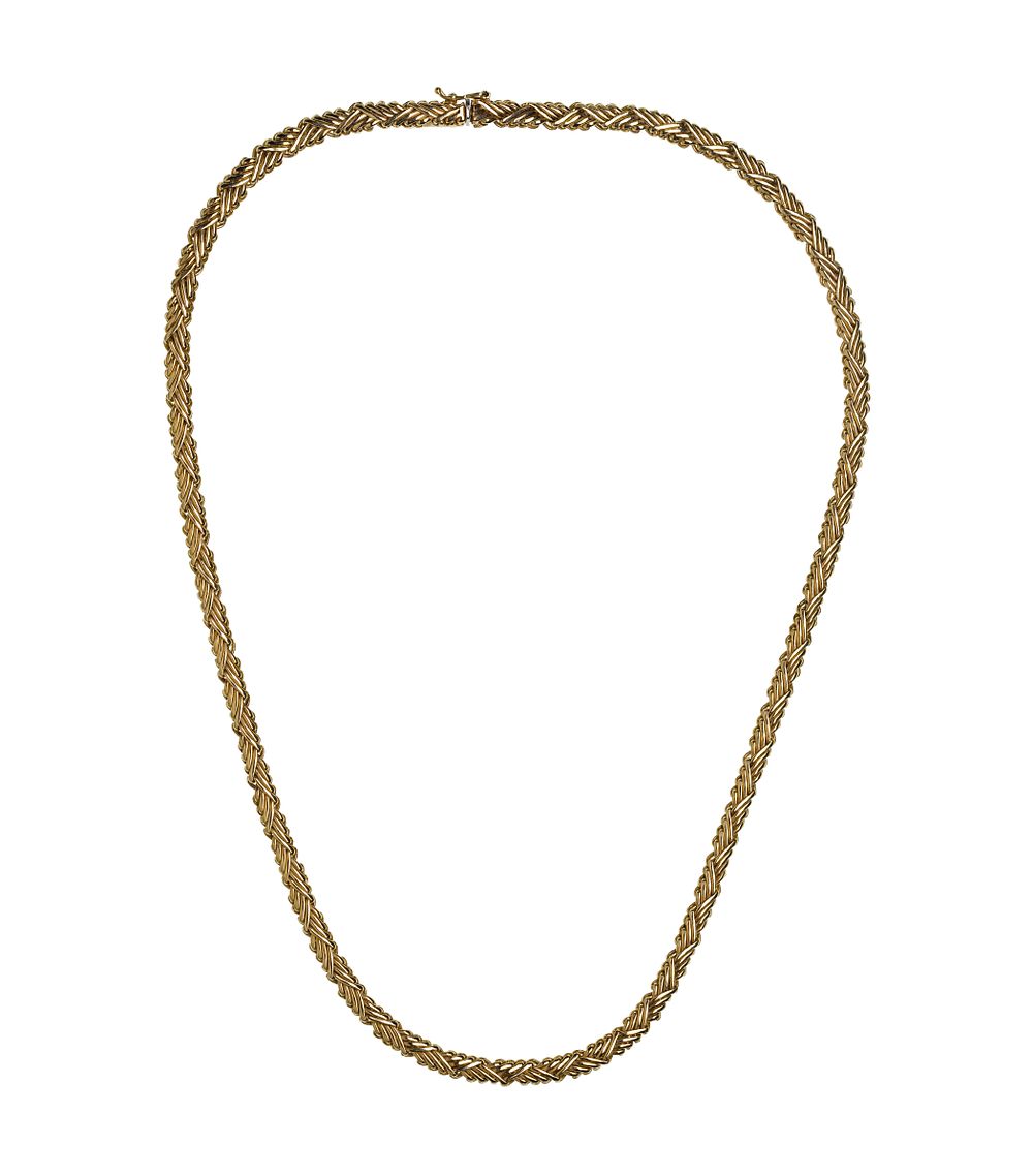 Lot 355: 14k Yellow Gold Necklace
