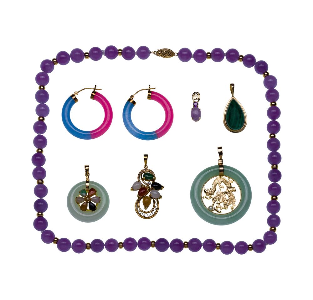Lot 370: 14k Gold and Stone Jewelry Assortment